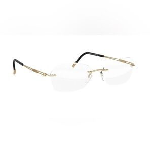 Silhouette Titan Next Generation 5521 Gold and Black Rimless Frames Glasses